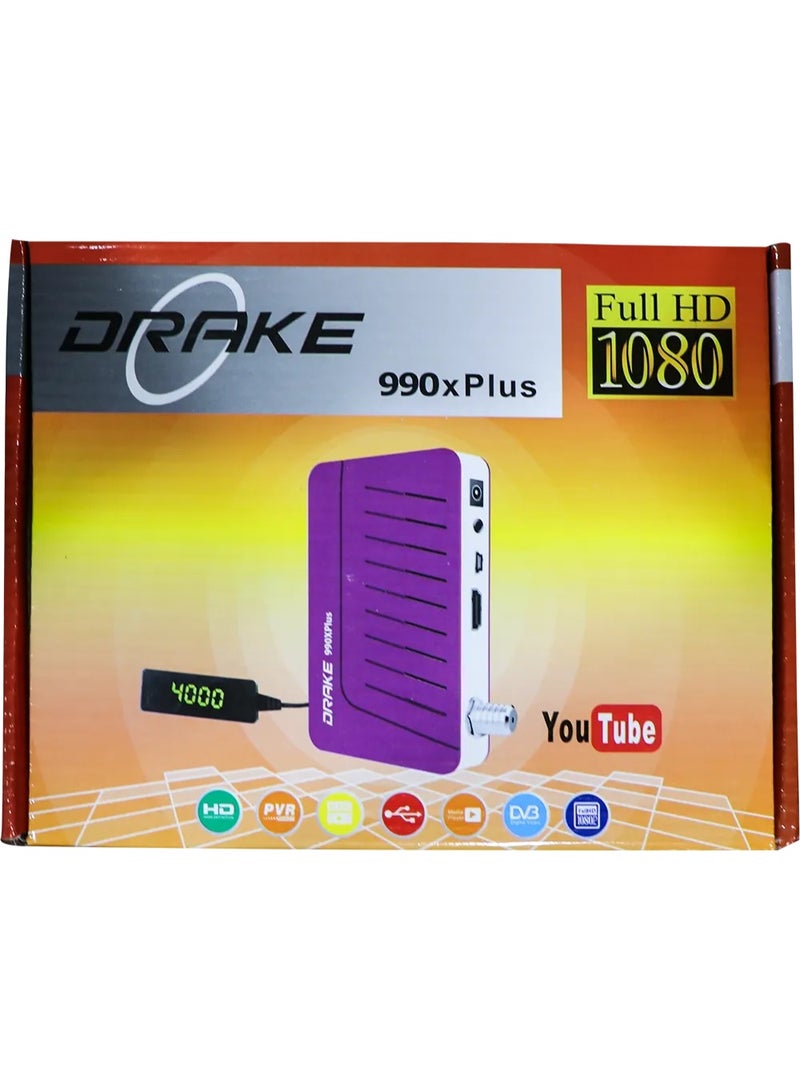 دريك ريسيفر دريك ميني ، 4000 قناة ، بنفسجي، 990X Plus - Image 4